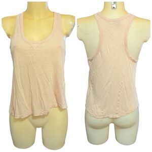 🌹3/15🌹JOIE Solid Pale Peach Semi Sheer Racerback Tank Top